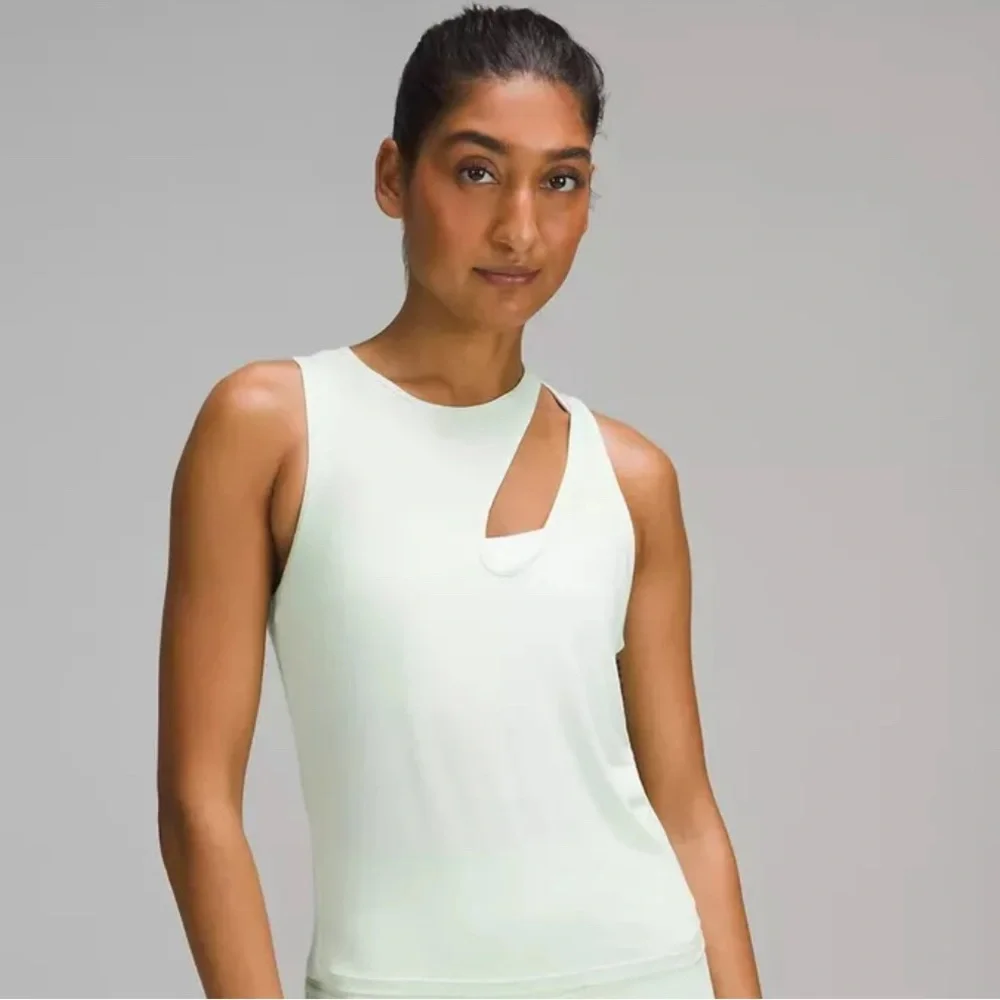 Lululemon Shoulder Cut-Out Yoga Tank Kohlrabi Green